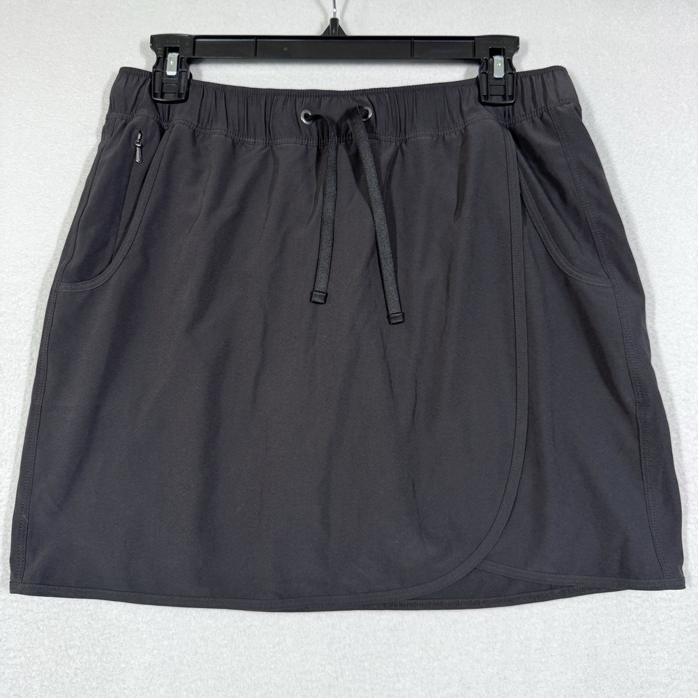 Patagonia Fleetwith Wrap Skort Womens Medium Shorts Skirt Black Active Hiking